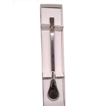Bomba Tereré Chimarrão Inox 19 Cm Lisa Bojo Pera