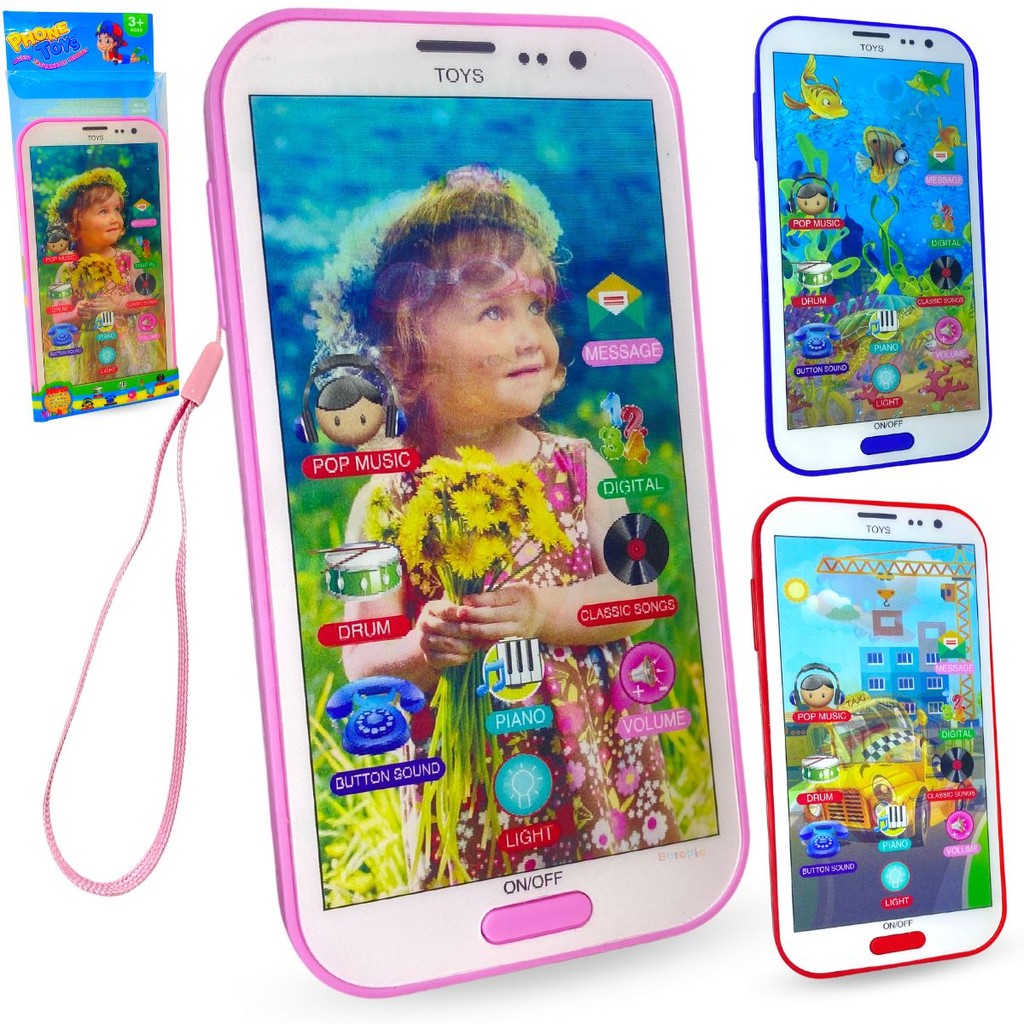 Celular De Brinquedo Infantil Musical Telefone Educativo Luz