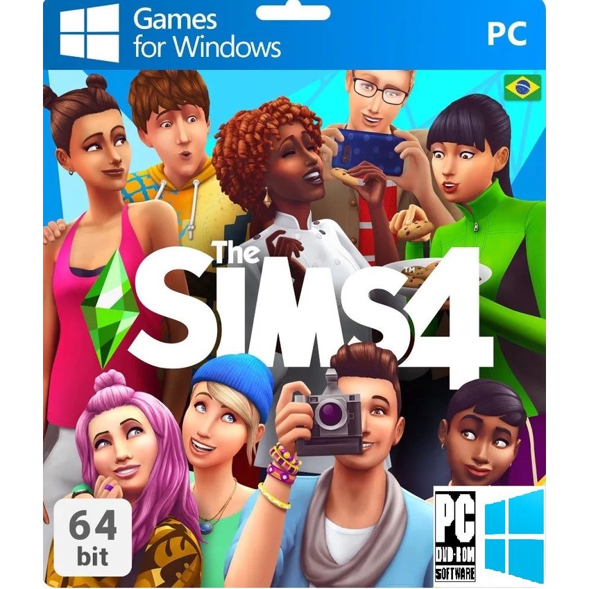 Game The Sims 4 Para Pc Base Com Todas Dlcs (Expansões) 2025 Mídia Física PC Windows