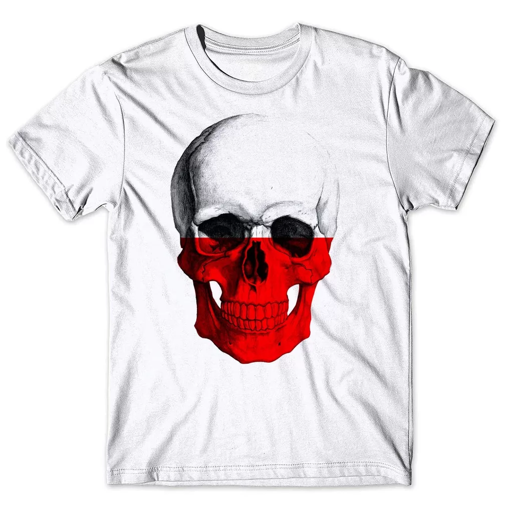 Camisa Camiseta Masculina Caveira Polonia 1