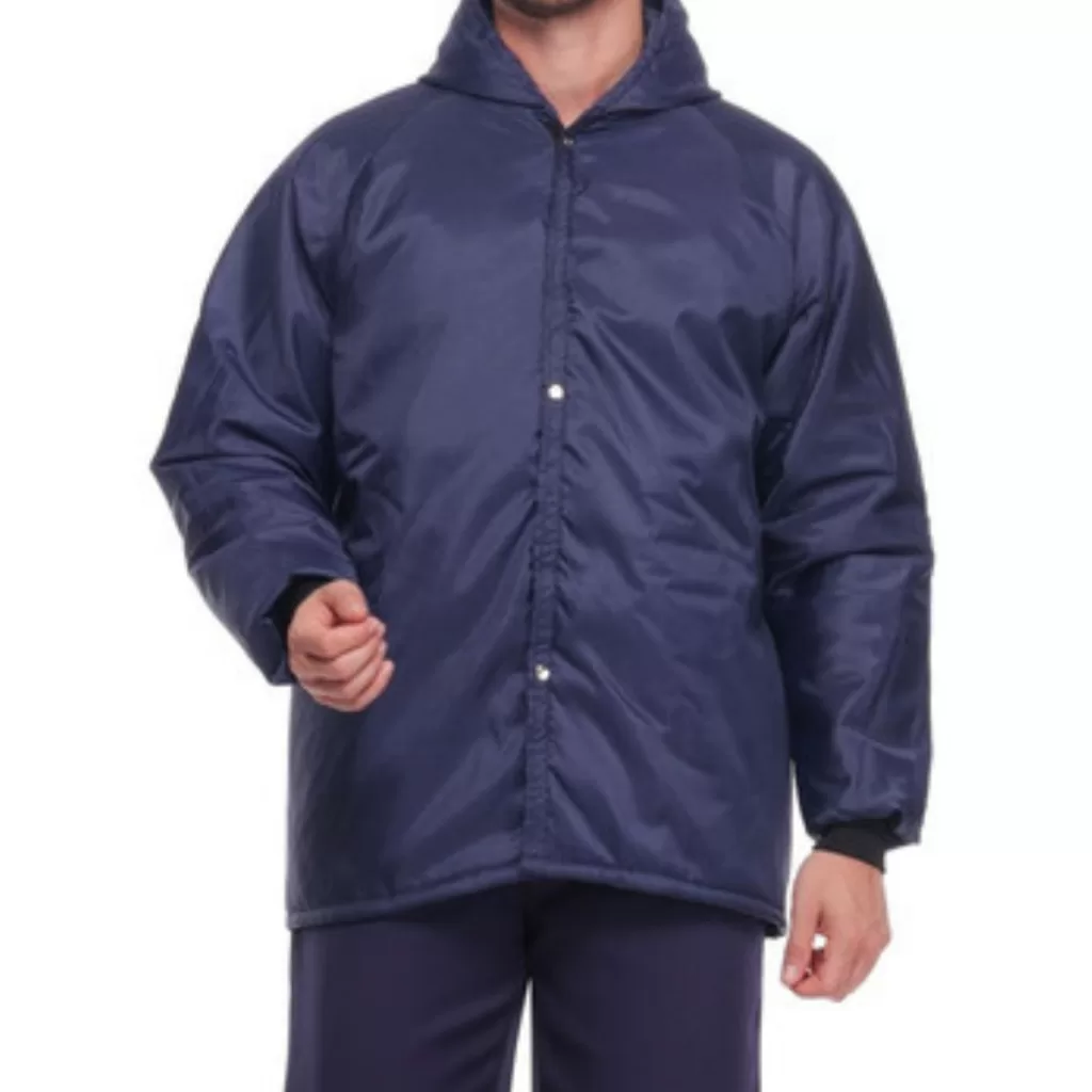 Japona Térmica Camara Fria Botão De Pressão E Velcro Epi Alta Resistência Azul