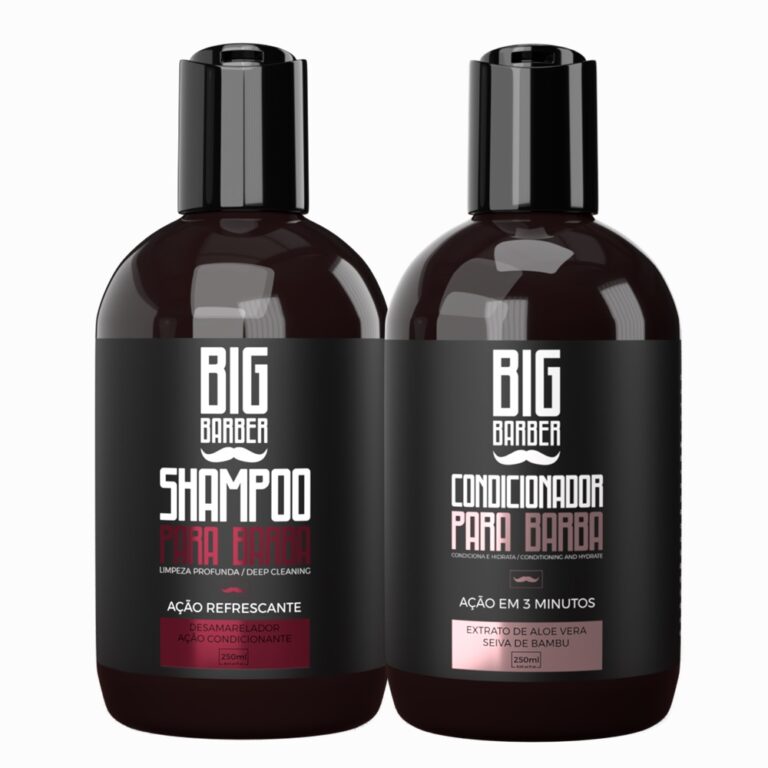 Kit Shampoo + Condicionador Para Barba Big Barber 