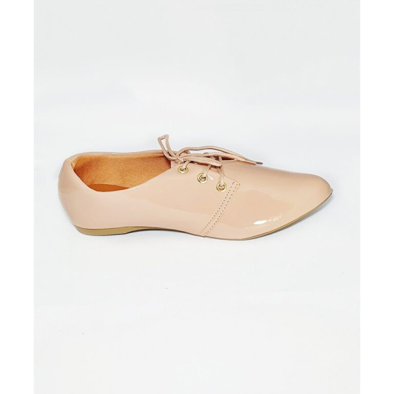 Tênis oxford helena verniz feminino bico fino mod