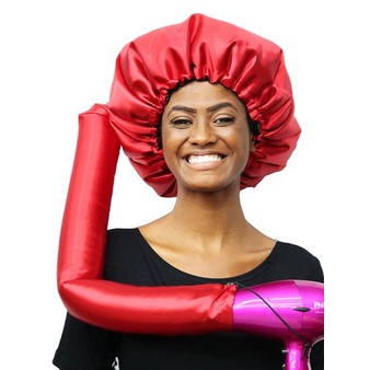 Touca Longa Cetim Anti Frizz Para Cabelos Hidrata�