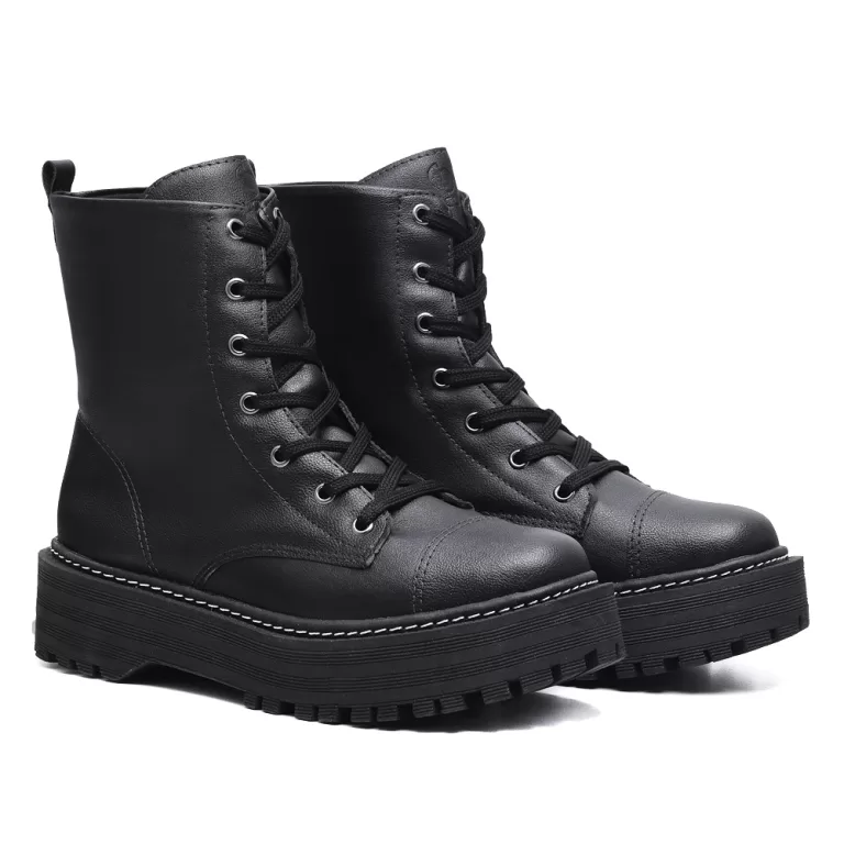 Bota Coturno Feminino Falcucci Blogueira Militar T