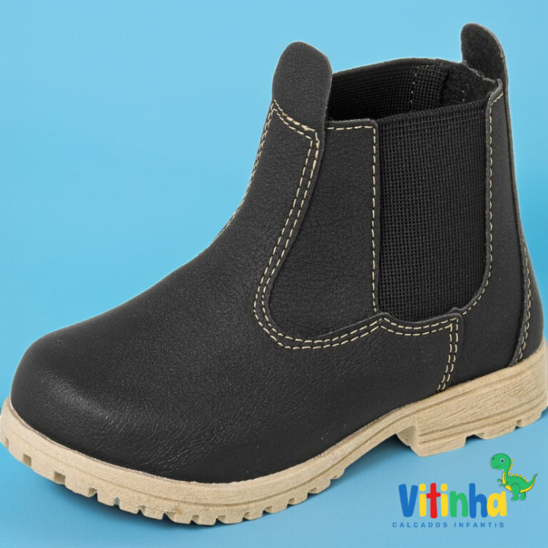 Bota Botinha Botina Jeca Cowntry Infantil Masculin