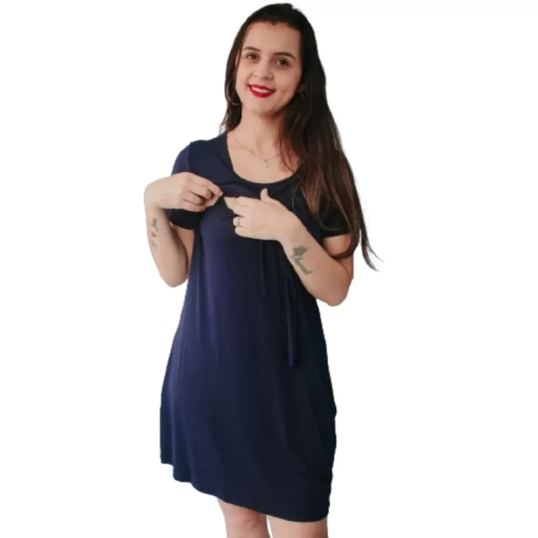 Vestido gestação grávida conforto e amamentaç