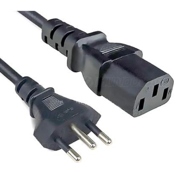 Cabo Forca Tripolar P/ Fonte Monitor Pc 1,5 M Padr