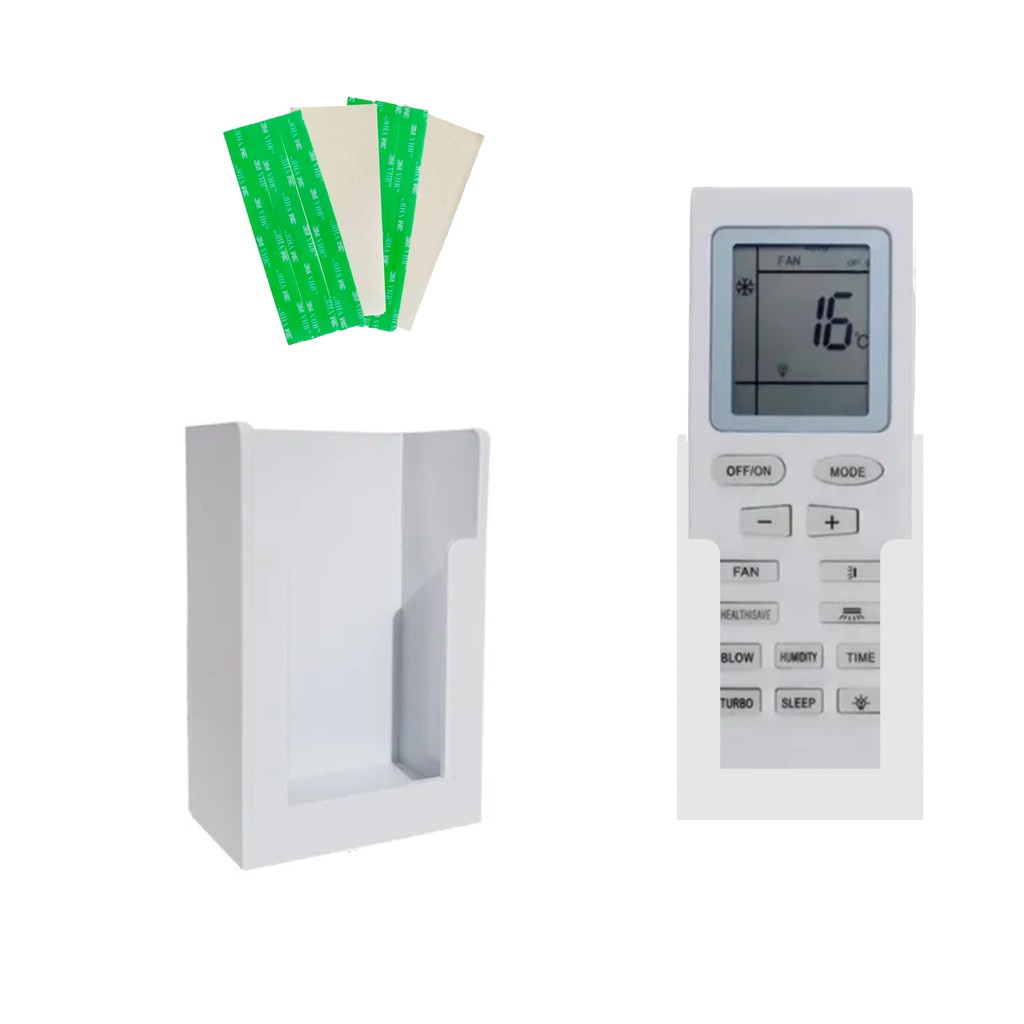 Suporte Para Controle De Ar Condicionado Gree Parede C/ Fita