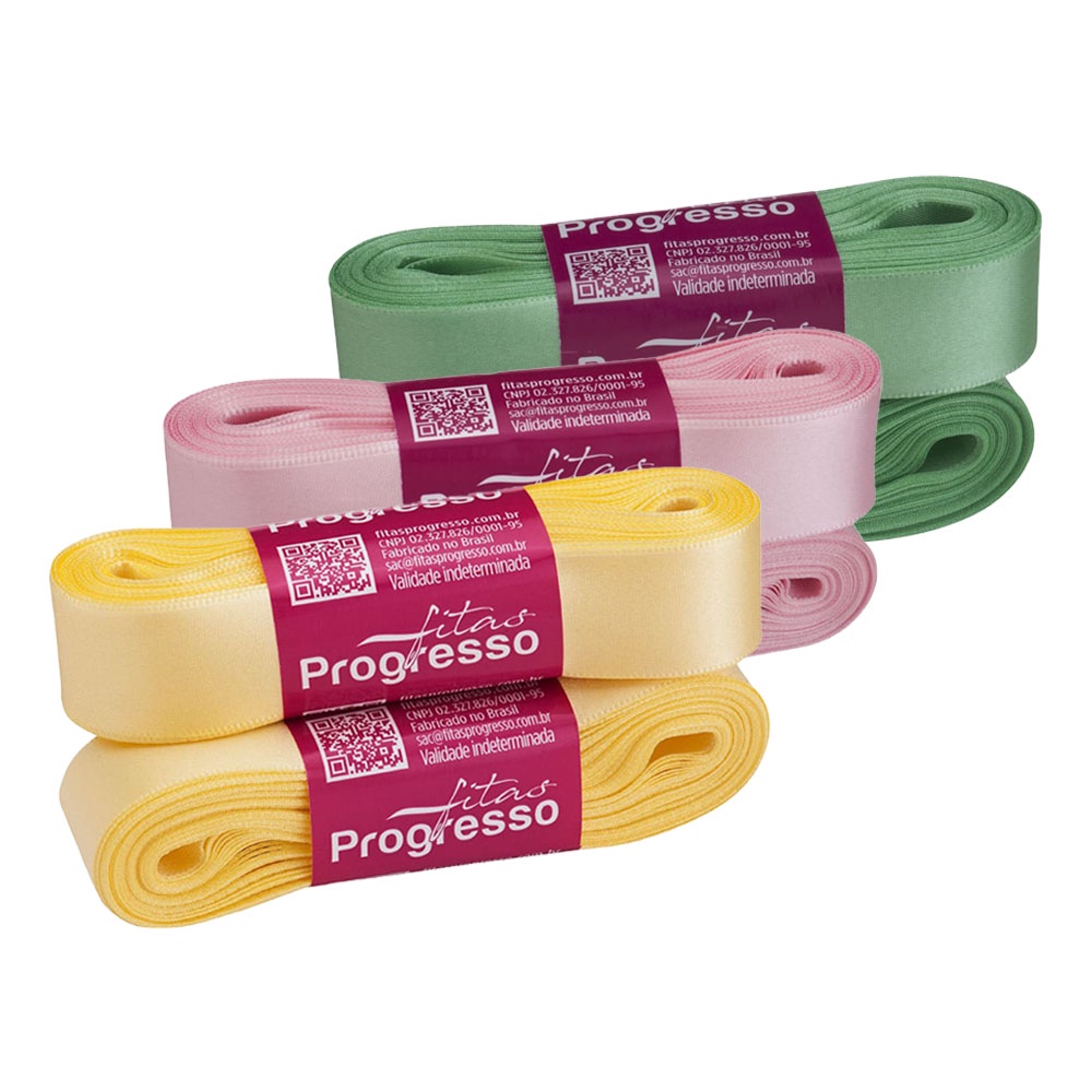 Fita de Cetim 22mm Progresso Face Simples N°5 10m – Unidade