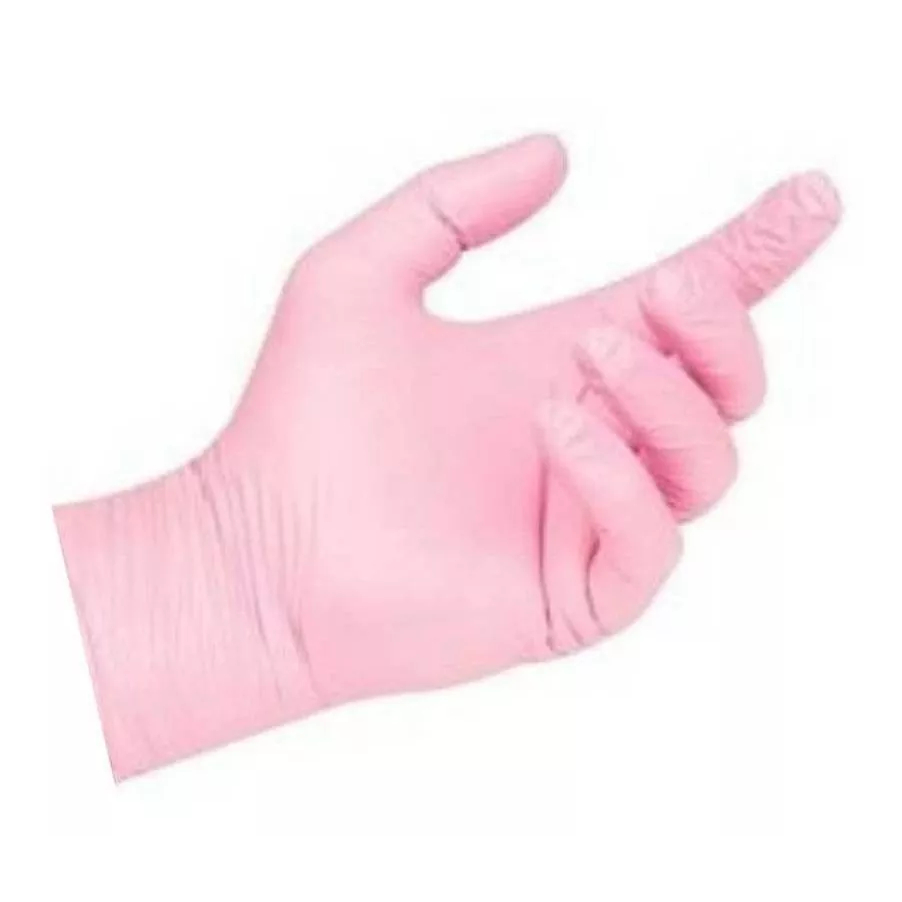 100Uni. de Luva Nitrílica Descartável | Preto Azul ou Rosa – Proteção e Eficiência