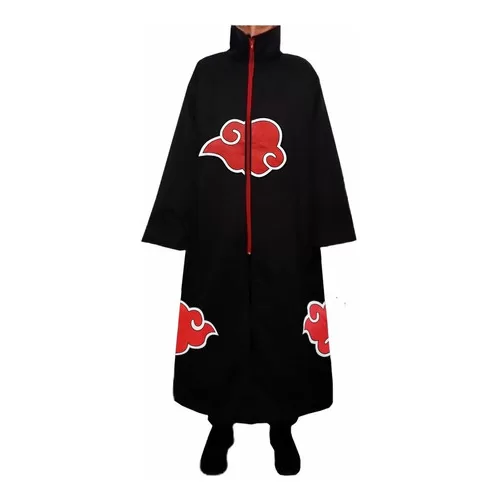 Manto Naruto Akatsuki fantasia Cosplay Anime Capa 