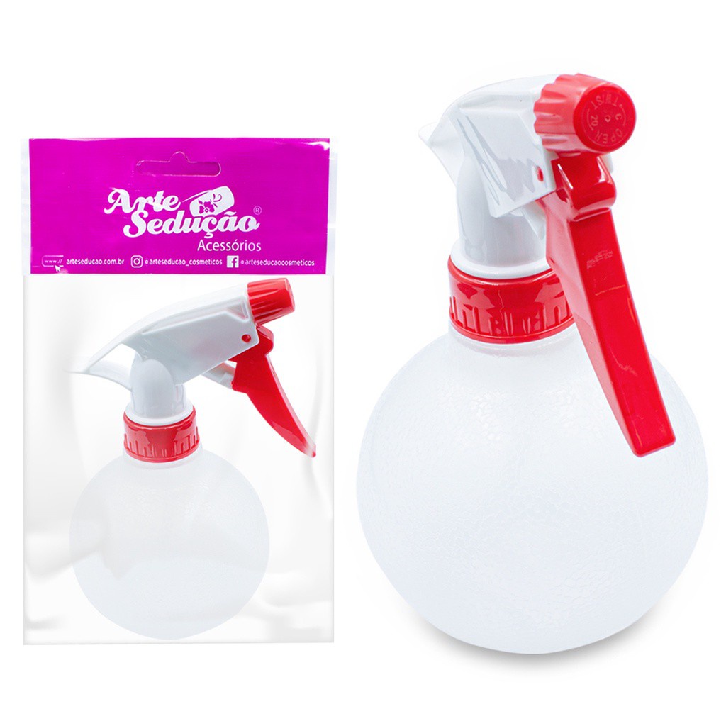 Frasco Borrifador Válvula Spray Pulverizador Bolinha 320ml