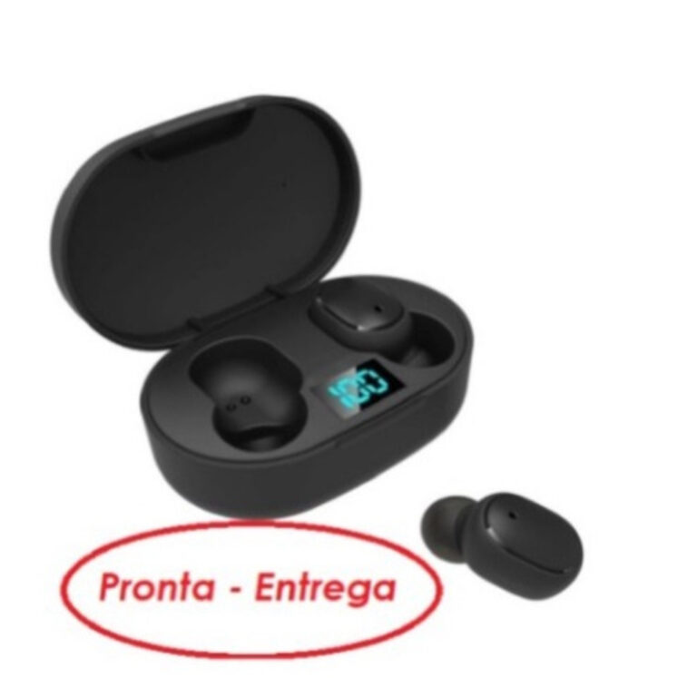 Fone De Ouvido Sem Fio E6s Bluetooth 5.0  Tws Pret