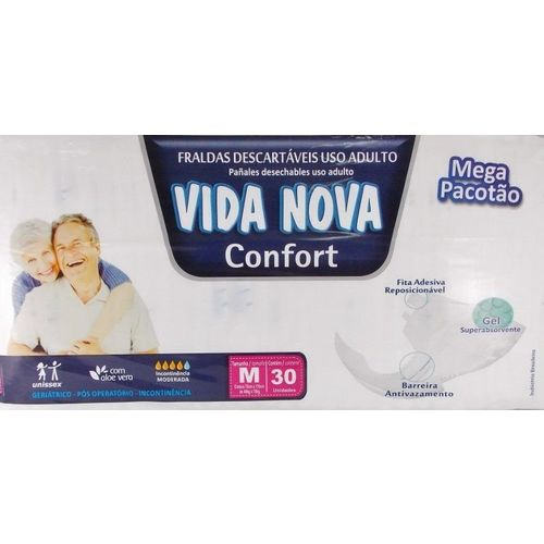 FRALDA GERIATRICA VIDA NOVA M / 30 un