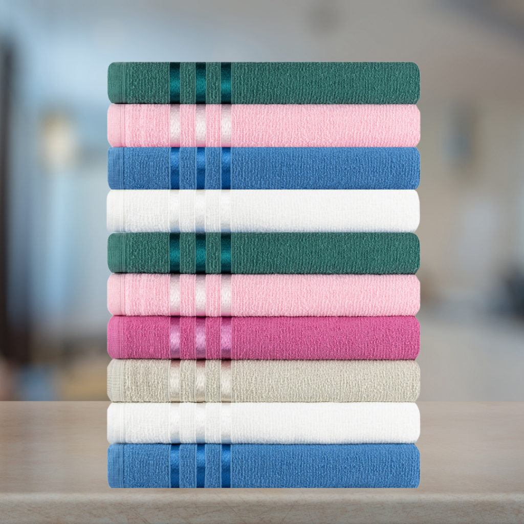Kit 10 toalhas de Rosto Jade simples