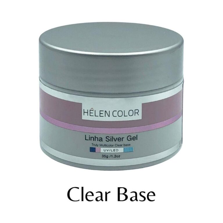 Gel para Unhas de Gel Helen Color Silver  Clear Ba