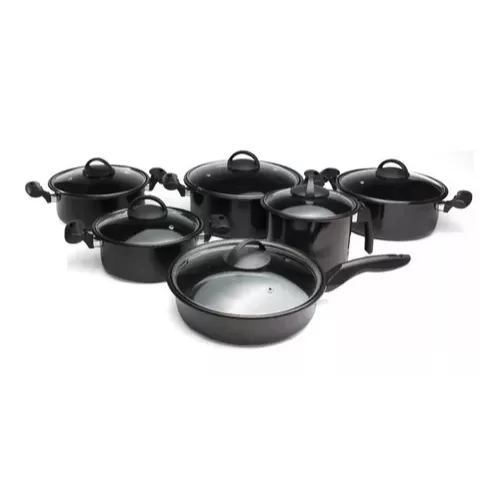 conjunto de Panelas 6 Peças Aço Fundido com Cer