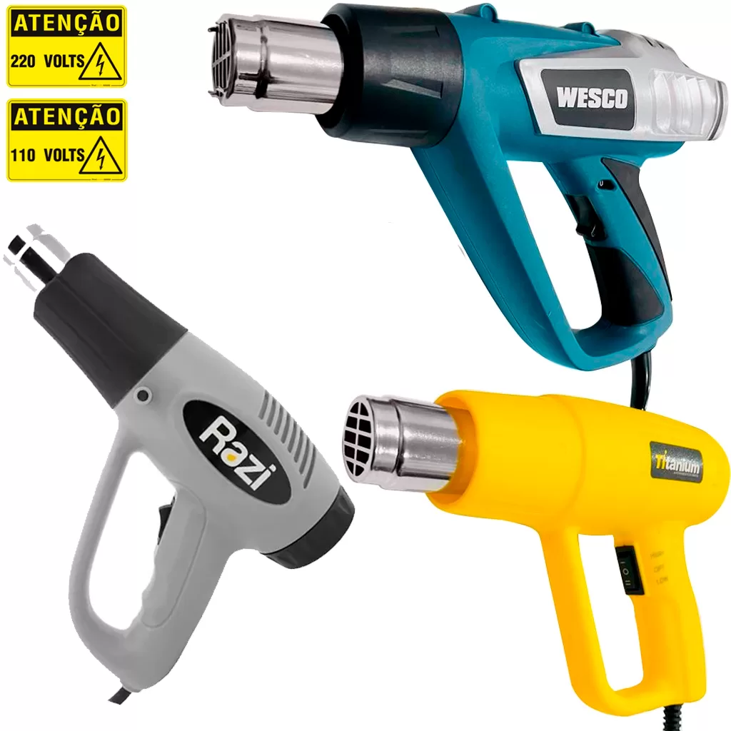 Soprador Térmico Elétrico 1500 – 2000w De Potência 110 – 220V Original Profissional A Escolha