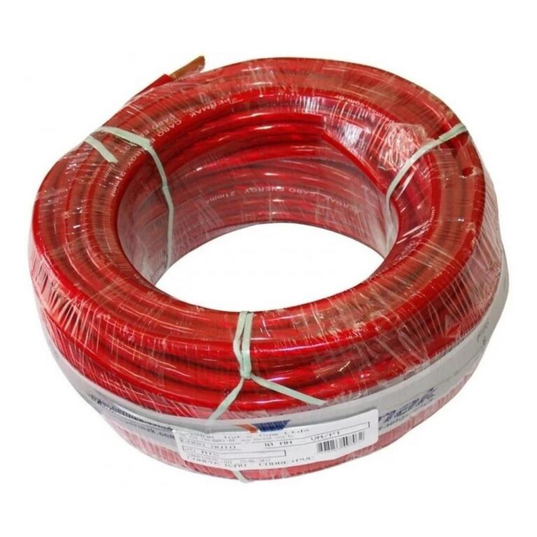 Fio Cabo 35mm Flexivel Cristal Vermelho Permak 25 