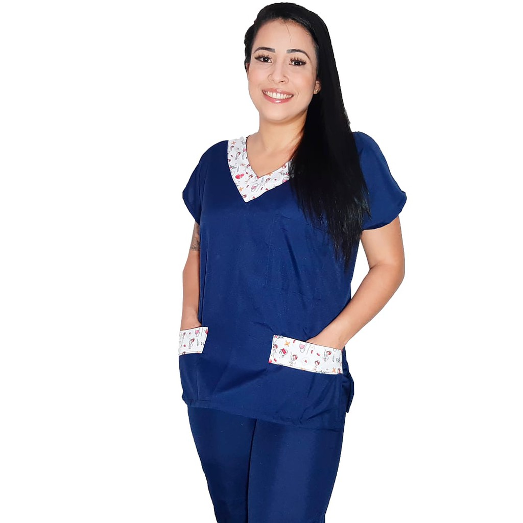 Pijama Hospitalar Cirúrgico Para Enfermagem-home Care-medicina