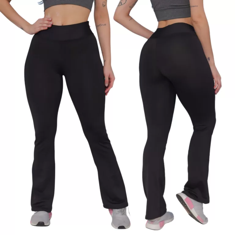 Calça Legging Flare Suplex Reforçada Sem Transpa