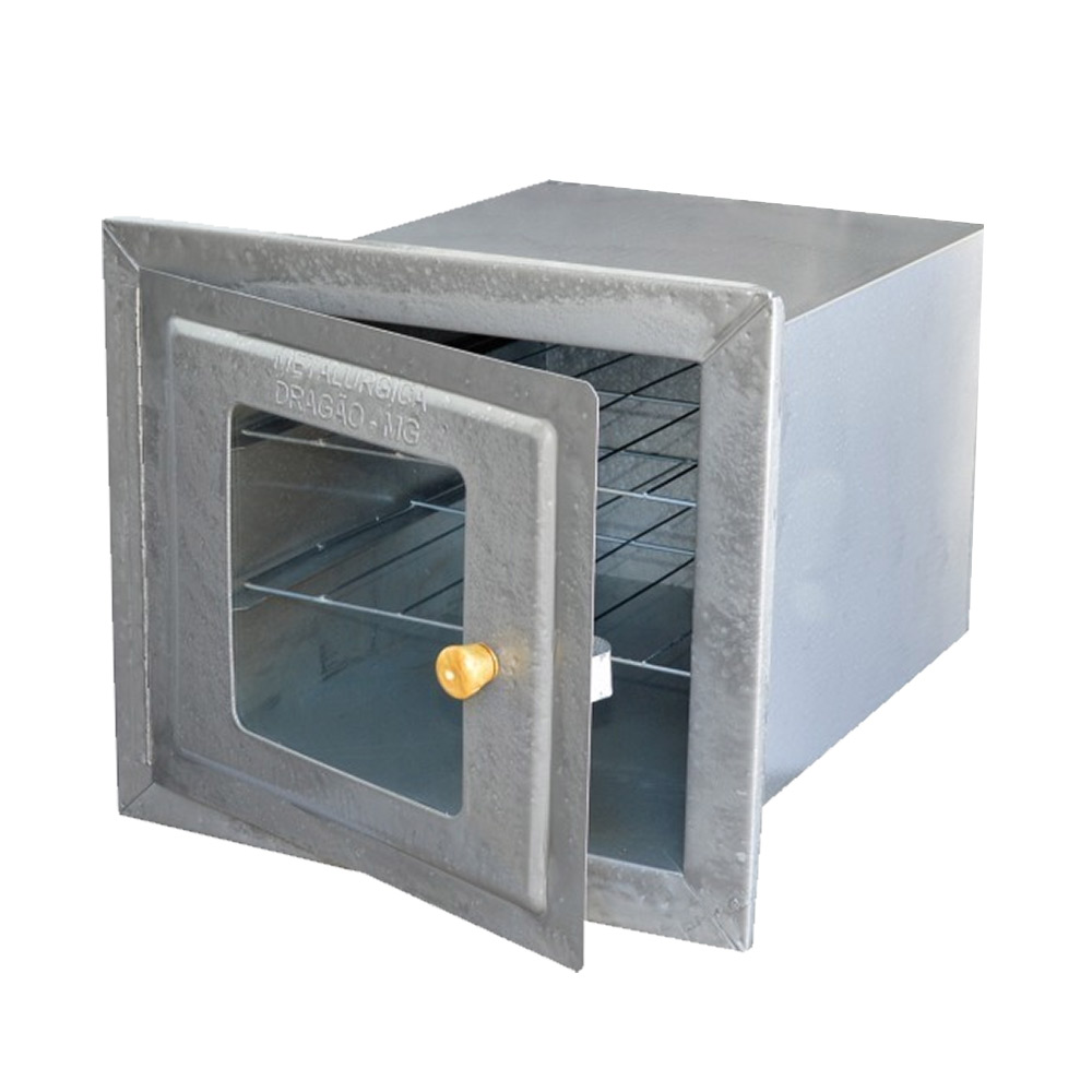 Forno Fogão a Lenha sem Cinzeiro Frente de Vidro N°3 Dragão