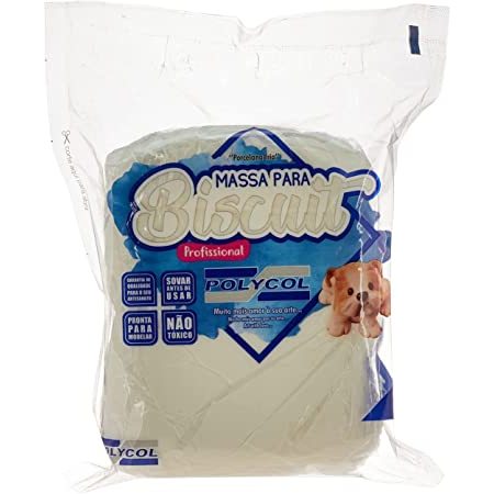 Massa de Biscuit Natural Polycol 1 KG