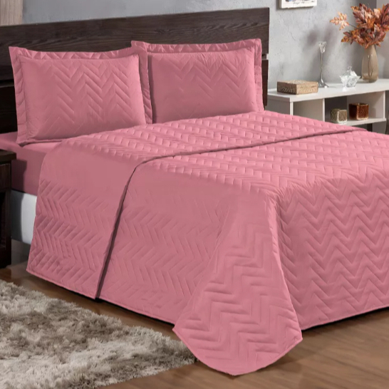 Colcha Cobre Leito Casal Padrão Imperium + 2 Fron
