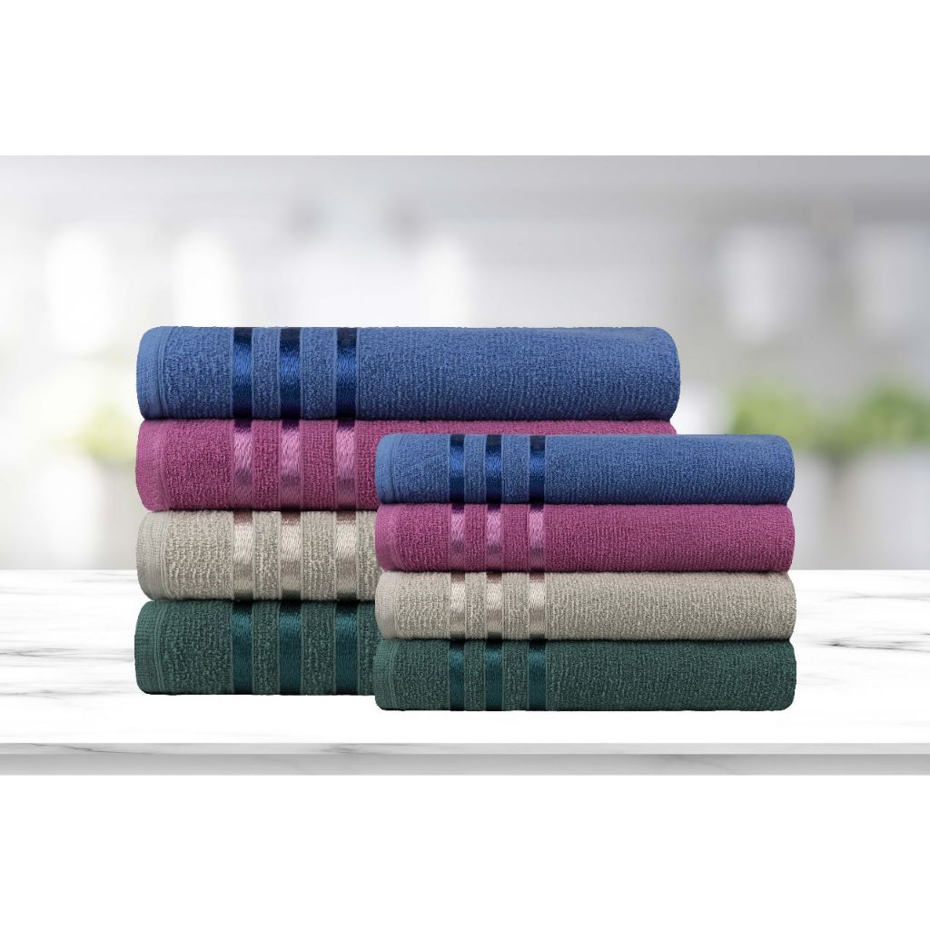 KIT Jade 5 Toalhas – 3 Banho + 2 Rosto