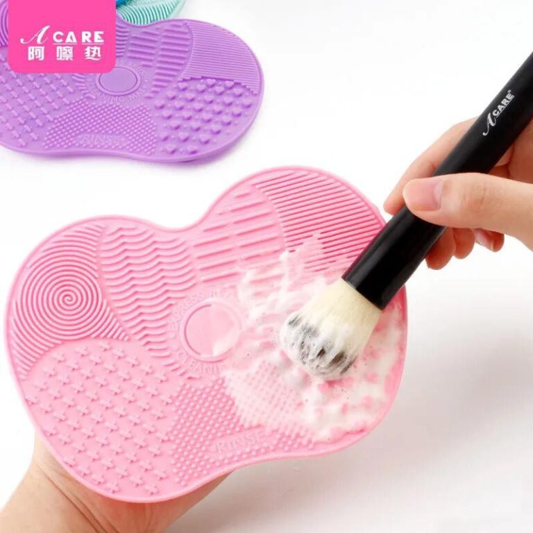 Tapete De Silicone Para Limpar Pincéis De Maquiag