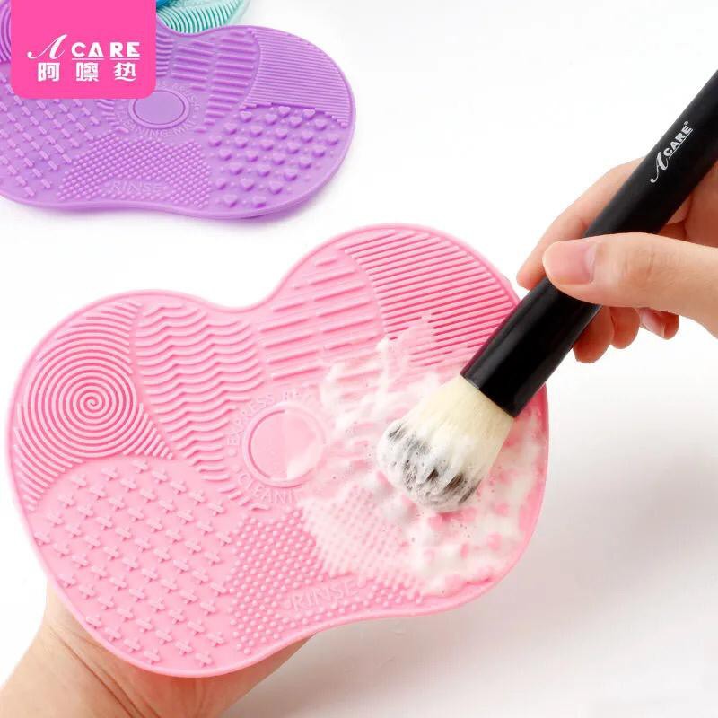 Tapete De Silicone Para Limpar Pincéis De Maquiagem