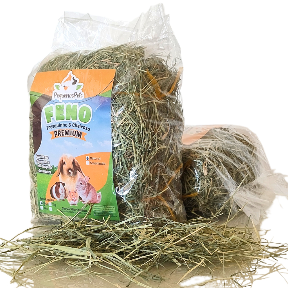 2kg Feno Pequenos Pets para Coelho, Porquinho da índia e Roedores