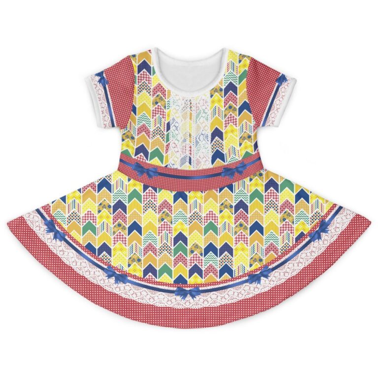 Vestido Bebê Infantil Festa Junina Sinhazinha Cai