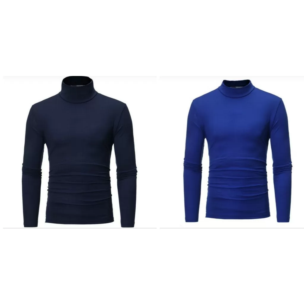 Kit 2 Blusas Masculina Gola Alta