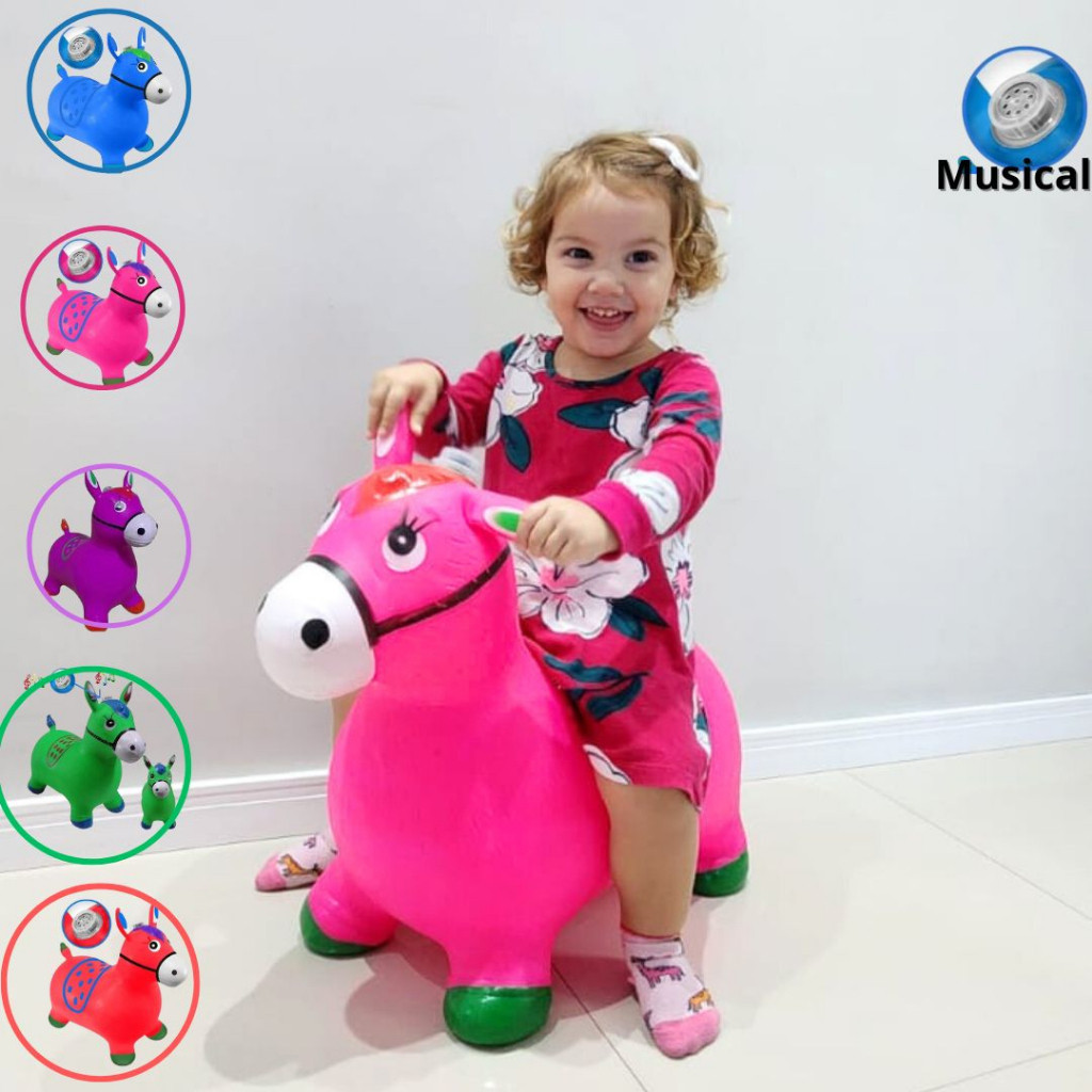 Cavalinho Upa Upa Pula Pula Com Musical Direto Da Fabrica Oferta