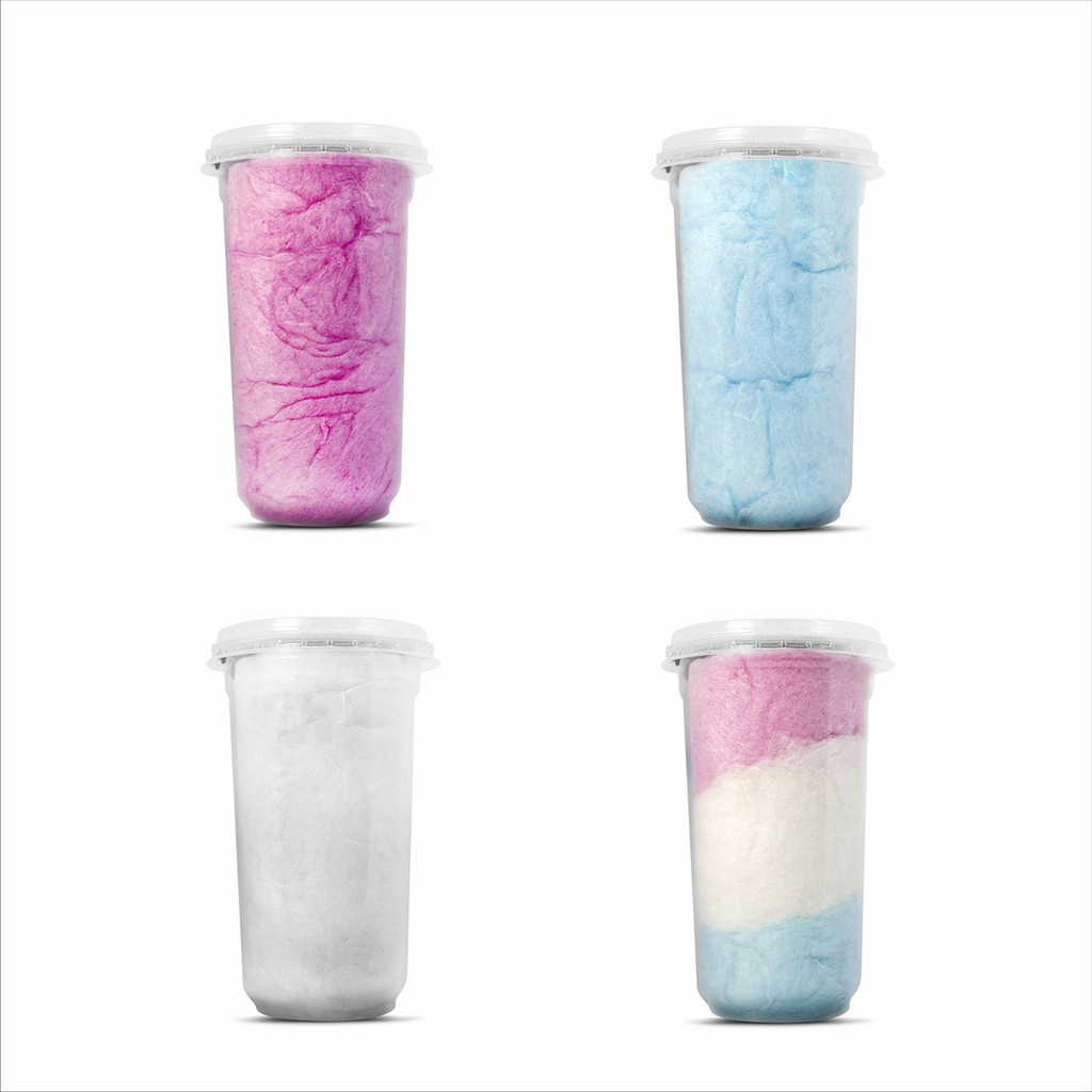 Algodão Doce no Copo 20g Buschle Colorido e Delicioso  Escolha a Cor