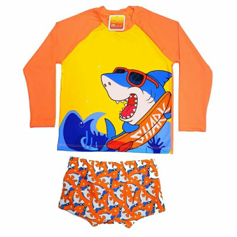Blusa Uv + Sunga Uv Praia Piscina Natação Prote