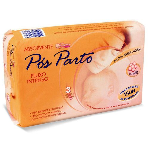 ABSORVENTE KARISMA POS PARTO  – 15 unidades