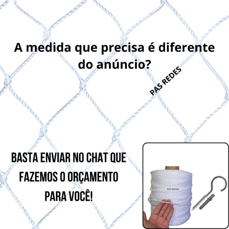 Kit Completo Rede Tela De Proteção, Para Sacadas