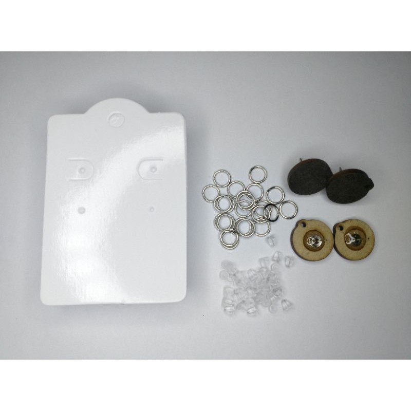 ACESSÓRIOS DE MONTAGEM DE BRINCOS 100 KIT  (ATACADO) MENOR VALOR (TAGS, ARGOLINHA ,PINO)