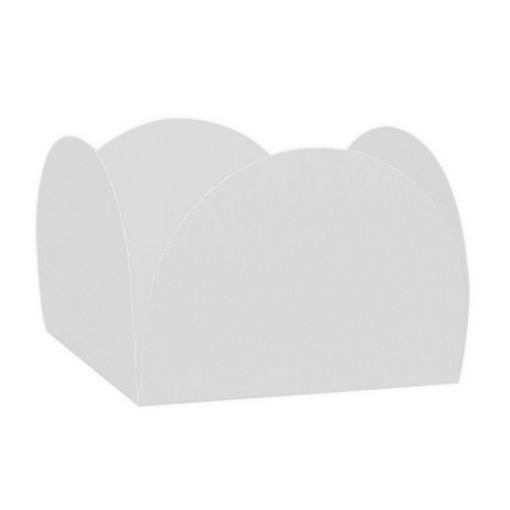 Forminha 4 Pétalas para Doces Branca – 50 u