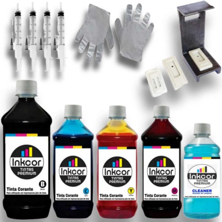 Kit Recarga Cartucho Inkcor 667 667xl Compatível 