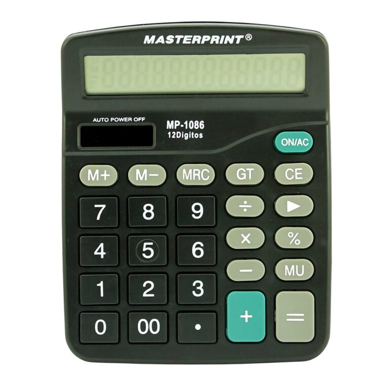 Calculadora de Mesa 12 Dígitos Eletrônica MP1086