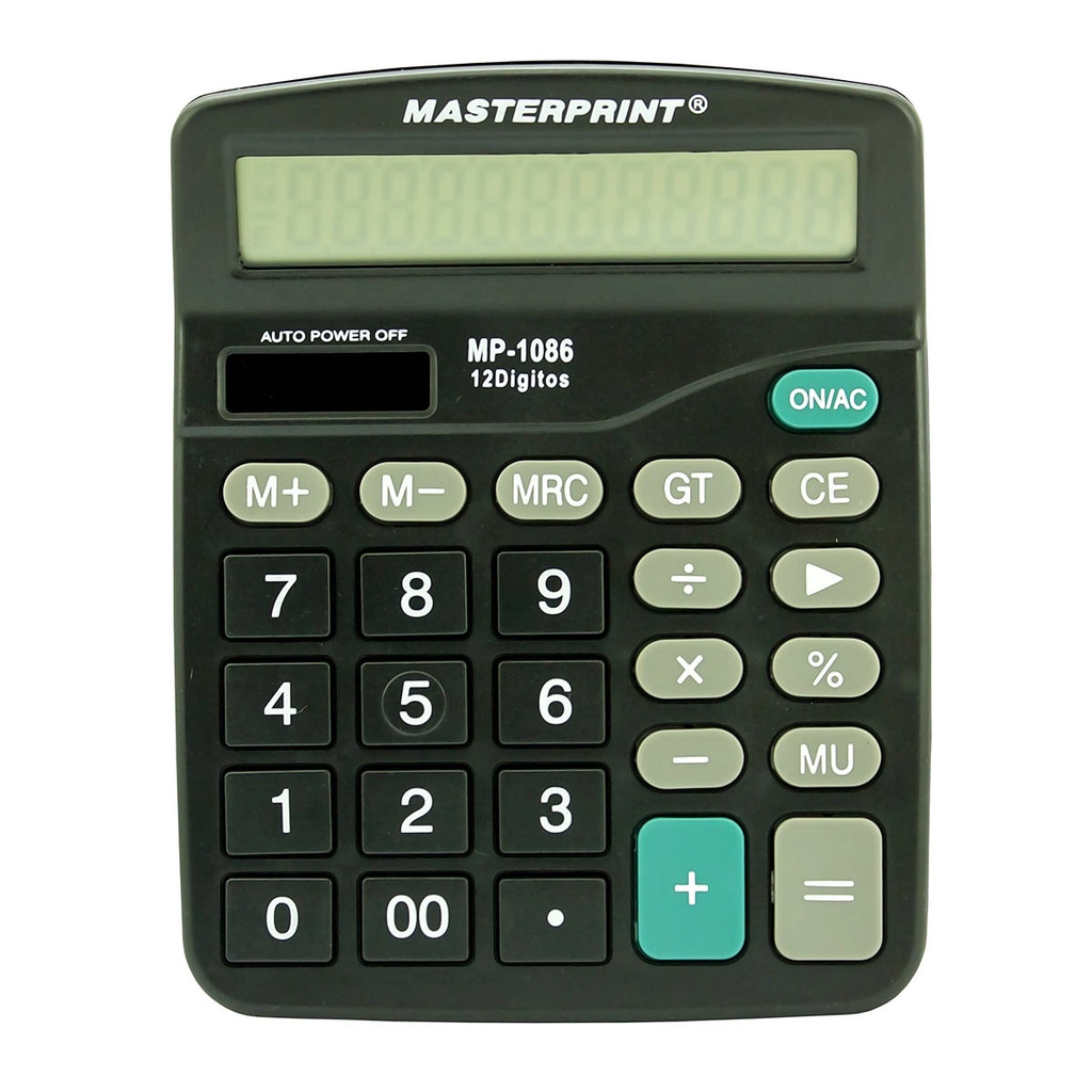Calculadora de Mesa 12 Dígitos Eletrônica MP1086 Masterprint