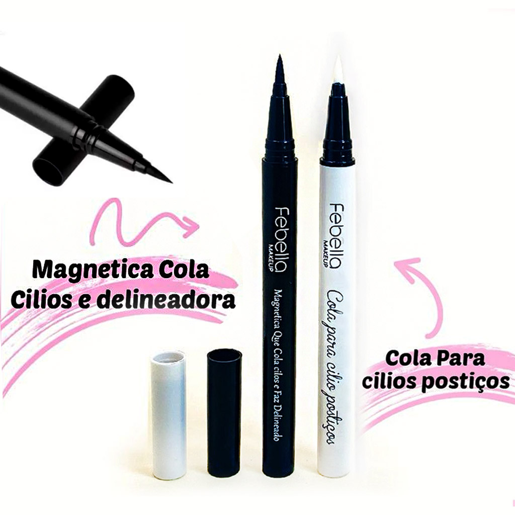 Caneta Magnética Delineadora Cola Para cílios Postiços – Febella