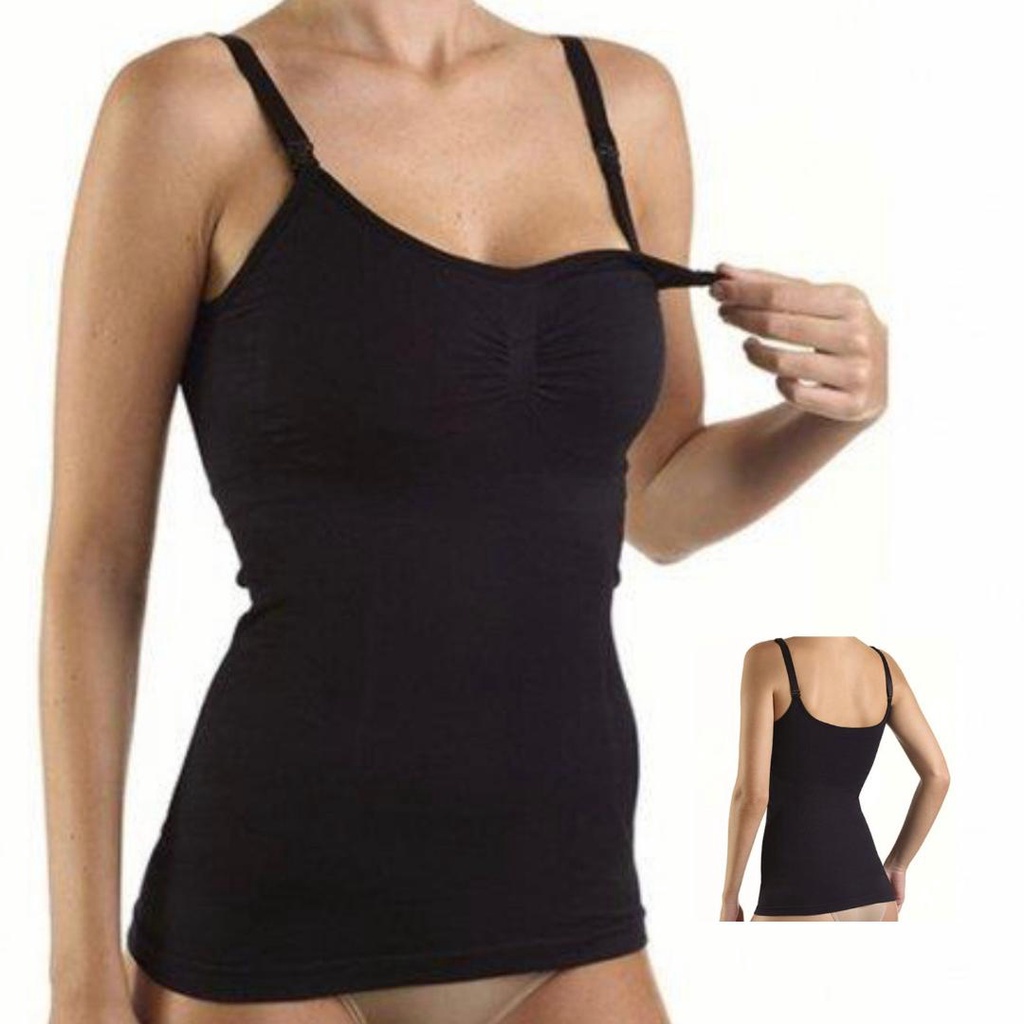 Camiseta Regata Sutiã Amamentação Cinta Modeladora Pós Parto