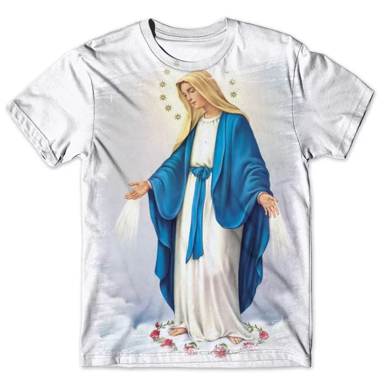 Camisa Camiseta Masculina Nossa Senhora Aparecida 