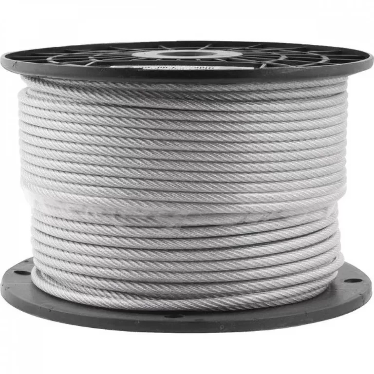 Cabo de Aço Galvanizado Alma de Fibra Plastificad