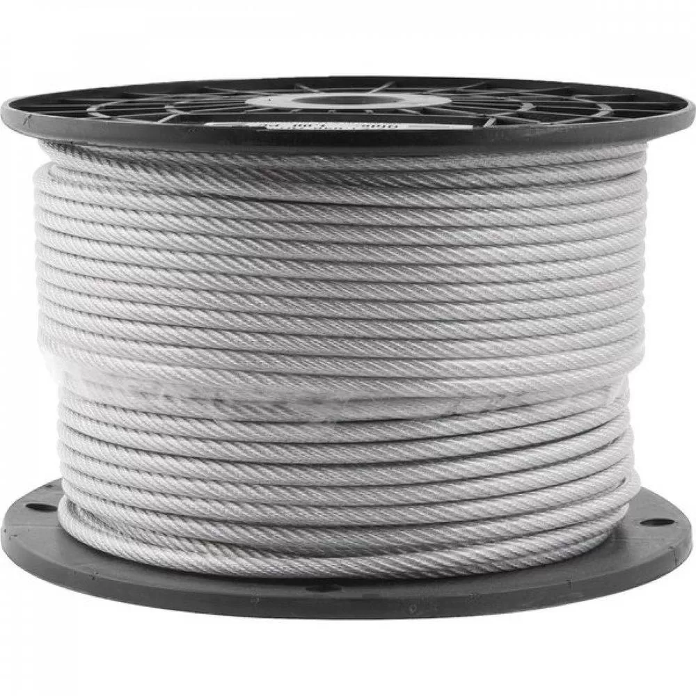 Cabo de Aço Galvanizado Alma de Fibra Plastificado 1,6mm 1/16 6×7 480 Metros